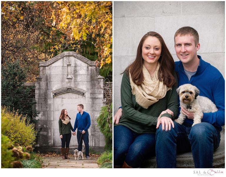 Fall Mellon Park engagement photos