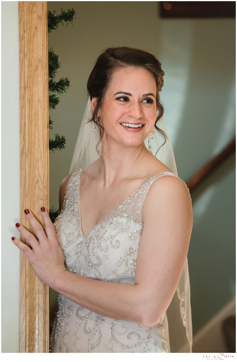 beautiful winter wonderland bride