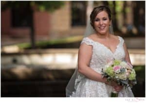 Bride at Isabella St park pittsburgh