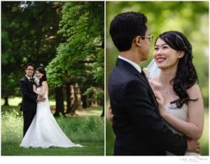 bride and groom at New Castle Country Club